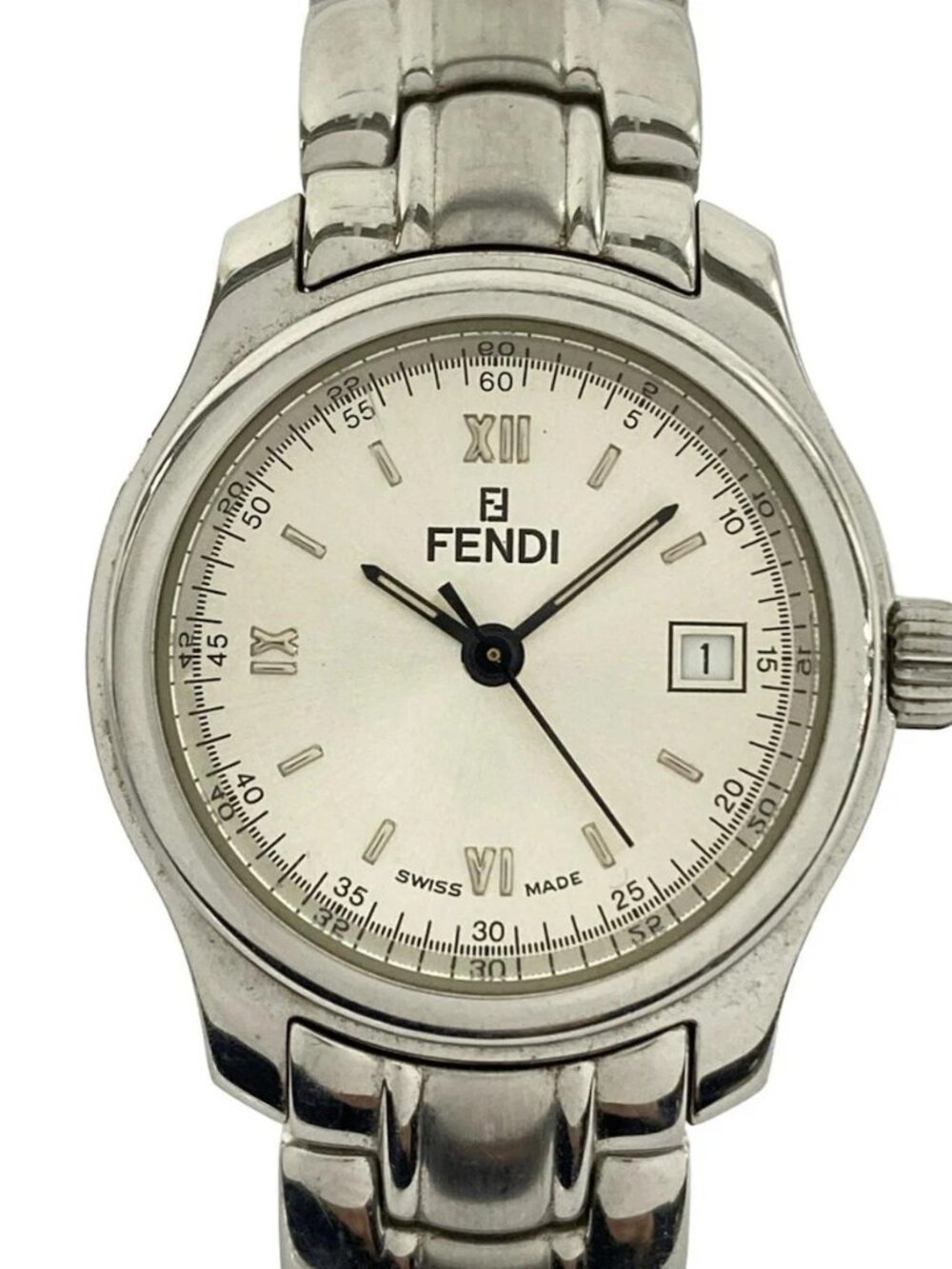 FENDI - 210L 0****** Silver Women's Wrist Watch - Picture 1 of 5